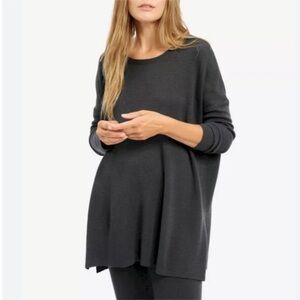 $168 Splendid Silva Cashmere Blend Sweater in Grey